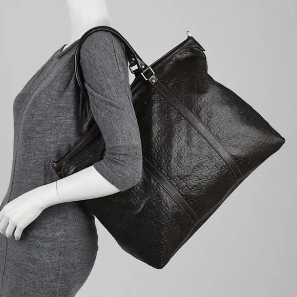 GUCCISSIMA LEATHER LARGE ZIPPER TOTE - Picture 11 of 13